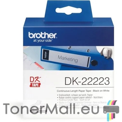 Brother White Continuous Length Paper Tape Brother DK-22223