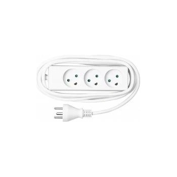 MicroConnect Power strip 3 outlets 5m White With child protection