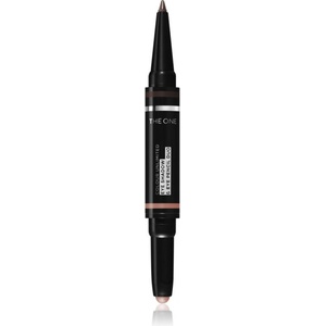 Oriflame The One Colour Unlimited сенки за очи и молив за очи 2 в 1 цвят Peach Perfect 1.2 гр