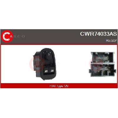 Spínač, zvedací zařízení oken CASCO CWR74033AS