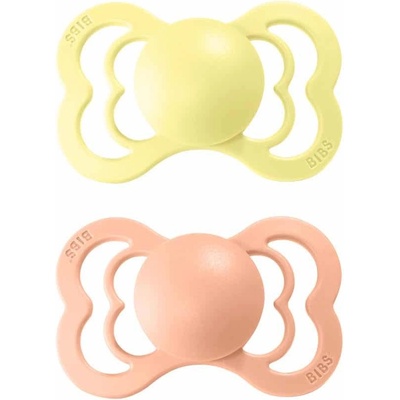 Bibs Supreme symetrické cumlíky kaučuk 2ks Sunshine / Peach Sunset