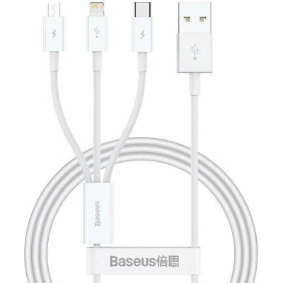 Baseus P10320105221-01 Datový USB-A - USB-C/microUSB/Lightning 3.5A 0,5m
