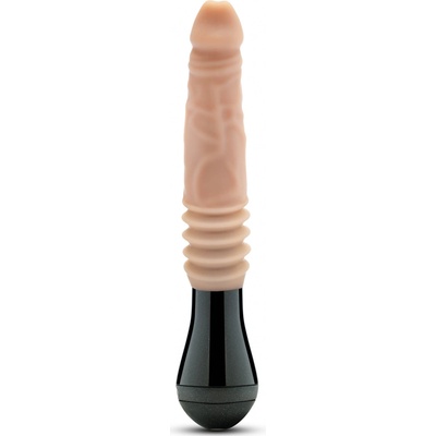 Dr. Skin Blush Silicone Dr. Knight Thrusting Gyrating Vibrating Dildo Beige