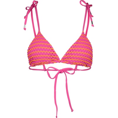 Seafolly Дамско бикини горнище Seafolly Women's Mesh Effect Slide Tri Bikini top - Hot Pink - размер 40 (EU) (150-4261-0415)