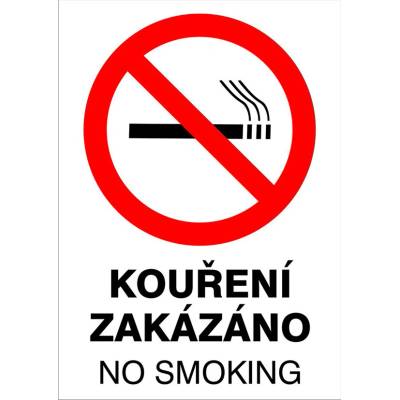 RAFO Samolepka Kouření zakázáno, A5 Varianta: B