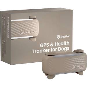 Tractive DOG 6 - GPS локатор за кучета и монитор на здравето, кафяв