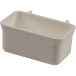 DUVO бяла, пластмасова хранилка с куки, 9 х 5 х 4, 5 см, Белгия - 405/615