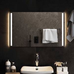 vidaXL LED огледало за баня, 80x50 см (151748)