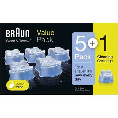 Braun Касета с почистваща течност Braun - Clean & Renew, 5+1 (1100004524)