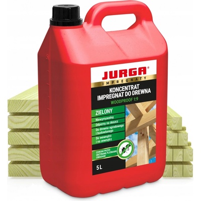 Jurga Impregnace na dřevo Woodproof 1:9 5 l zelená