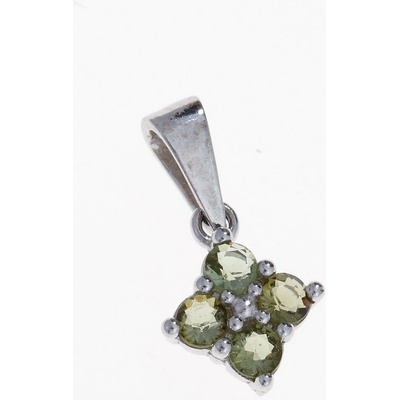 My Moldavite Stříbrný přívěsek s vltavíny 1006