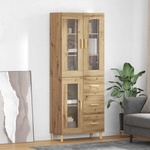 vidaXL Висок шкаф Дъб 69, 5 x 34 x 180 см Инженерна дървесина (3415886)