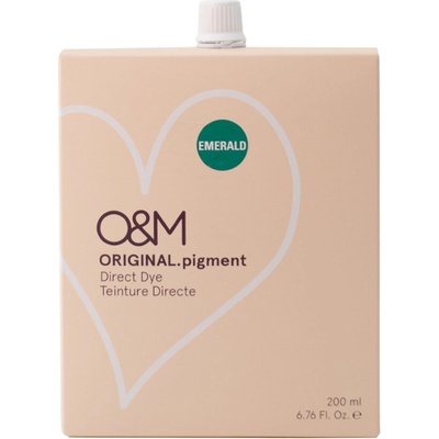 O&M ORIGINAL.pigment Direct Dye 200 ml barevné pigmenty Emerald