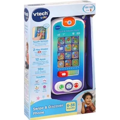VTech Бебешка играчка Vtech - Интерактивен телефон (на английски език) (V537603)