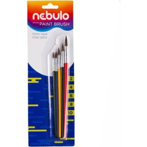 Nebulo Комплект четки nebulo от боядисано дърво (2, 4, 6, 8, 10) hek-f-5 (hek-f-5)