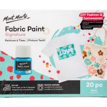 MontMarte Sada barev na textil 0077 20 x 20 ml papírový obal