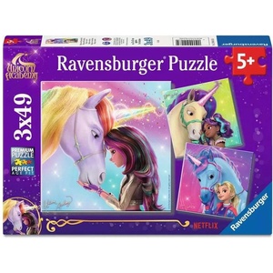 Ravensburger Пъзел Ravensburger от 3 x 49 части - Академия за Еднорози (12004163) - baby