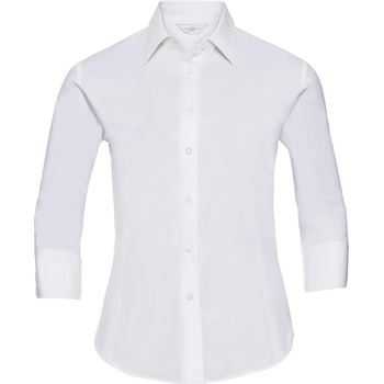 Russell Athletic 946f / Дамска еластична блуза с 3/4 ръкави - бяла xxl (11946f00105)