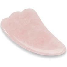 NonDolens Masážny kameň ® Gua Sha plutva - Ruženín 9 x 5 cm