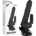 Вибратор с регулируема вакуумна основа, 18, 5см. - Basecock Twix 2 (D-223020)