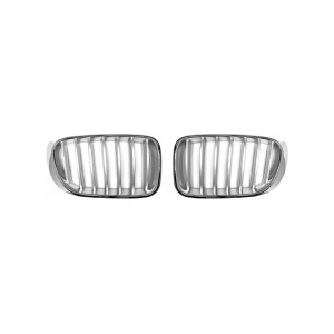  Комплект бъбреци съвместими с BMW X3/X4 series F25/F26 2014-2018 хром/сив