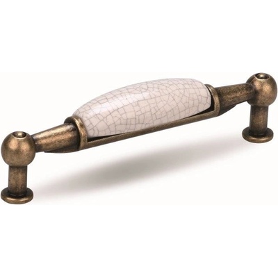 TULIP Sara 96mm starozlatá/porcelán popraskaný