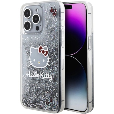 Hello Kitty Liquid Glitter Electroplating Head Logo iPhone 15 Pro Max čiré