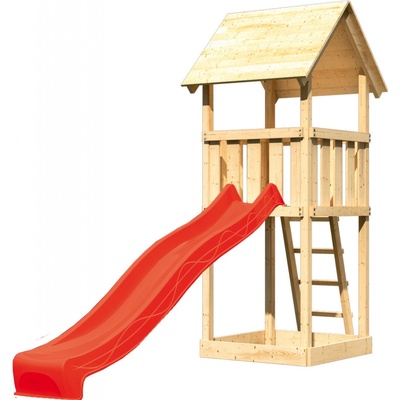 KARIBU domek LOTTI 89342 + červená skluzavka