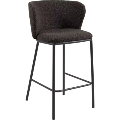 Kave Home Ciselia 65 cm černá látková