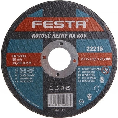 Festa Kotúč rezný 115 × 2,5 × 22,2 mm 122216