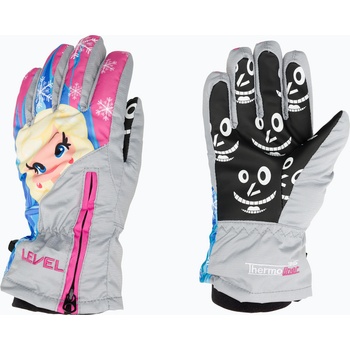 Level Lucky сива детска ски ръкавица