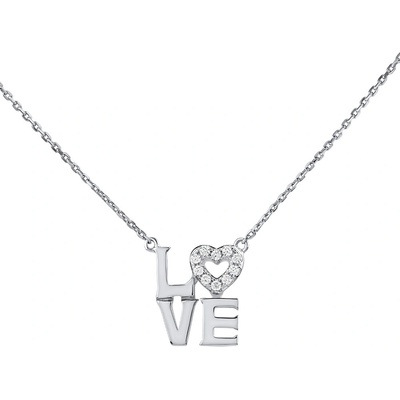 SILVEGO Stříbrný love July s brilliance zirconia MW00225