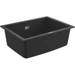 GROHE - Композитна мивка за кухня K700 с изпразнител, 61x46 cm, гранитно черно 31655AP0 (31655AP0) Мивка за вграждане