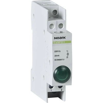 Ex9PD1g 230V AC / DC Svetelné naviesť, 230V AC / DC, 1 zelená LED NOARK