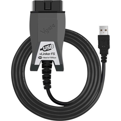 vLinker FS OBD II USB диагностика на автомобили за Ford и Mazda, FORScan Windows (vLinker FS USB)