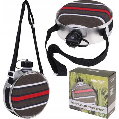MIL-TEC Fľaša WESTERN s popruhom 1900ml