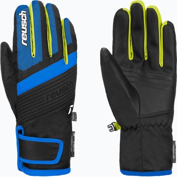 Reusch Детски скиорски ръкавици Reusch Duke R-Tex XT black/brilliant blue/safety yellow