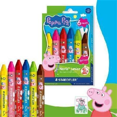 Staedtler voskovky šestihranné jumbo Noris junior 224 Peppa Pig 6 ks