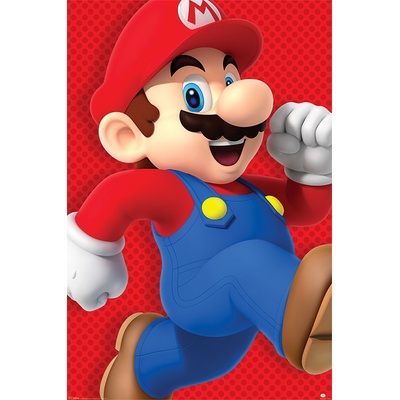 Plagát, Obraz - Super Mario - Run, 61 × 91.5 cm