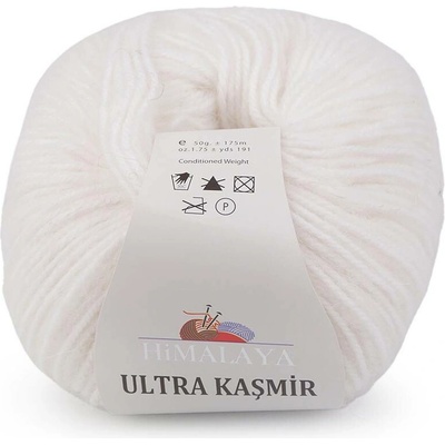 Pletací příze Ultra Kasmir 50 g Varianta: 1 (56807) bílá, Balení: 1 ks 56846/144012/261499