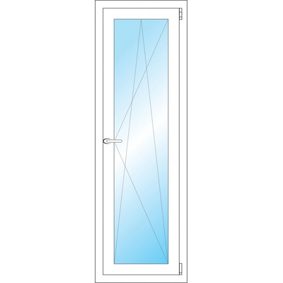 OKNA HNED Plastové okno 47x144 cm bílé otevíravé a sklopné pravé