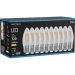 Mexen Vintis 10x LED филаментна крушка E27, C35, 6W, Топла - 2700K, 720 lm, чиста (L154-E27-0627-00x10)