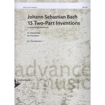 BACH 2 PART INVENTIONS saxophone duets dueta pro saxofon