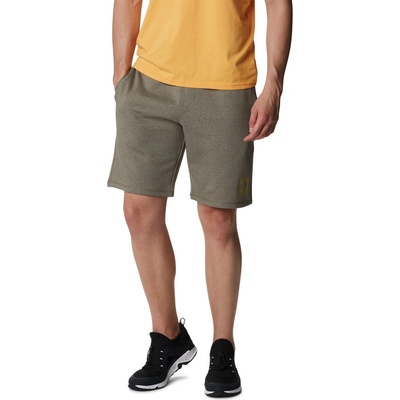 Columbia pánske šortky Logo Fleece short Stone Green Hea