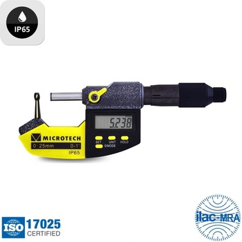 Microtech Electronic Дигитален микрометър за измерване на тръби Microtech PRECISION, IP65, 110350501, D4.7 mm, 25-50 mm, 0.001 mm (110350501)