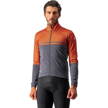 Castelli Finestre jacket šedá oranžová