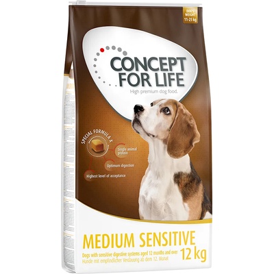 Concept for Life 2x12кг Medium Sensitive Concept for Life храна за кучета