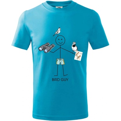 Bird guy tričko detské svetlý tyrkys