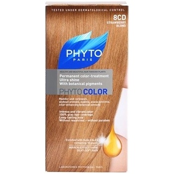 Phyto Color barva na vlasy 8CD Strawberry Blond 4 ks