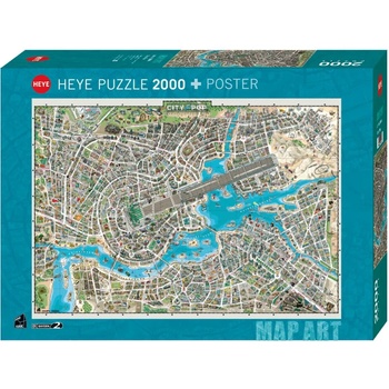 Heye Пъзел Heye от 2000 части - Градът на поп музиката (29844)